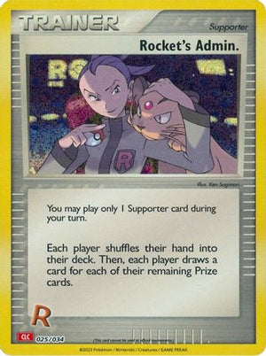 Rocket's Admin. (CLC) 25 - Trading Card Game Classic Holofoil - Poke-Collect