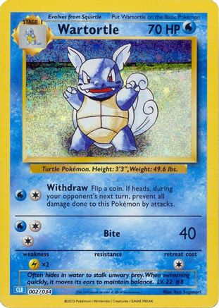 Wartortle 2 - Trading Card Game Classic Holofoil - Poke-Collect