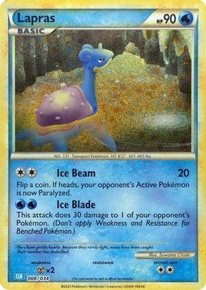 Lapras 8 - Trading Card Game Classic Holofoil - Poke-Collect