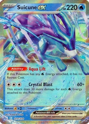 Suicune ex 10 - Trading Card Game Classic Holofoil