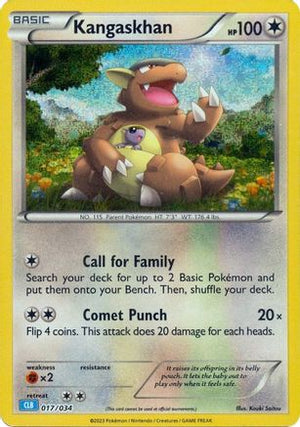 Kangaskhan 17 - Trading Card Game Classic Holofoil - Poke-Collect