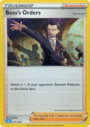 Boss's Orders (CLB) 19 - Trading Card Game Classic Holofoil - Poke-Collect
