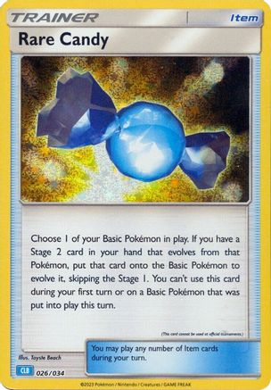 Rare Candy (CLB) 26 - Trading Card Game Classic Holofoil - Poke-Collect