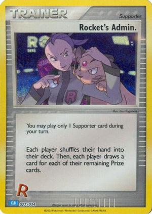 Rocket's Admin. (CLB) 27 - Trading Card Game Classic Holofoil - Poke-Collect