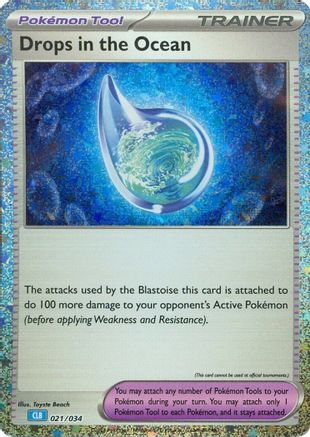 Drops in the Ocean 21 - Trading Card Game Classic Holofoil - Poke-Collect