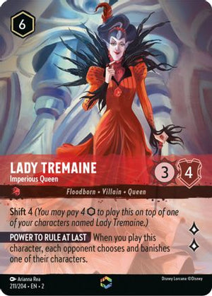 Lady Tremaine - Imperious Queen (Enchanted) (211/204) - Rise of the Floodborn Holofoil