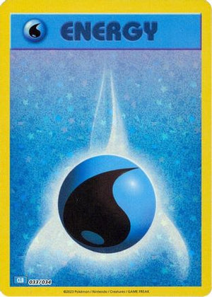 Basic Water Energy 33 - Trading Card Game Classic Holofoil - Poke-Collect