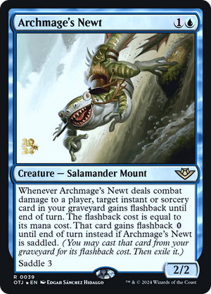 Archmage's Newt (PRE-039) - Outlaws of Thunder Junction Promos Foil