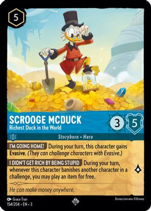 Scrooge McDuck - Richest Duck in the World (154/204) - Into the Inklands Cold Foil