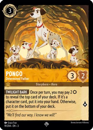 Pongo - Determined Father (19/204) - Into the Inklands Cold Foil