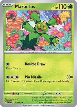 Maractus 3 - SV Paldean Fates Reverse Holofoil - Poke-Collect