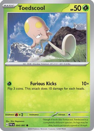 Toedscool 4 - SV Paldean Fates - Poke-Collect