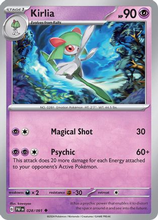 Kirlia - 028/091 28 - SV Paldean Fates - Poke-Collect