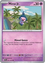 Mime Jr. 31 - SV Paldean Fates Reverse Holofoil - Poke-Collect
