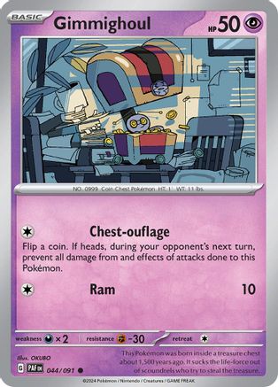 Gimmighoul 44 - SV Paldean Fates Reverse Holofoil - Poke-Collect