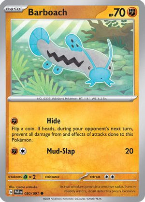 Barboach 50 - SV Paldean Fates Reverse Holofoil - Poke-Collect
