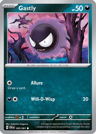 Gastly 55 - SV Paldean Fates Reverse Holofoil - Poke-Collect