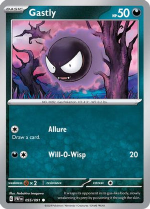 Gastly 55 - SV Paldean Fates Reverse Holofoil - Poke-Collect