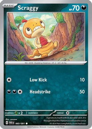 Scraggy 60 - SV Paldean Fates - Poke-Collect