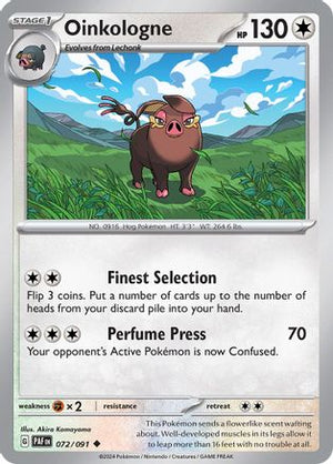 Oinkologne 72 - SV Paldean Fates Reverse Holofoil - Poke-Collect
