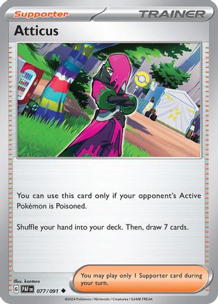 Atticus 77 - SV Paldean Fates Reverse Holofoil - Poke-Collect