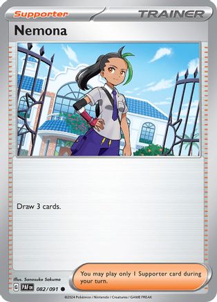 Nemona - 082/091 82 - SV Paldean Fates Reverse Holofoil - Poke-Collect