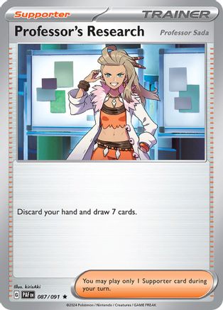 Professor's Research - 087/091 87 - SV Paldean Fates Reverse Holofoil - Poke-Collect