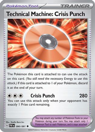 Technical Machine: Crisis Punch 90 - SV Paldean Fates Reverse Holofoil - Poke-Collect