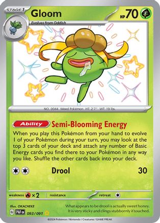 Gloom 93 - SV Paldean Fates Holofoil - Poke-Collect