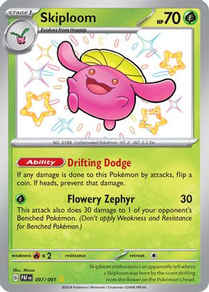 Skiploom 97 - SV Paldean Fates Holofoil - Poke-Collect