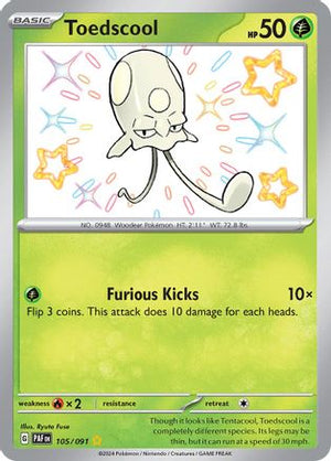 Toedscool 105 - SV Paldean Fates Holofoil - Poke-Collect