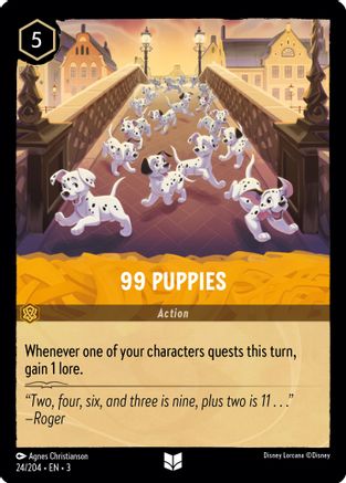 99 Puppies (24/204) - Into the Inklands Cold Foil