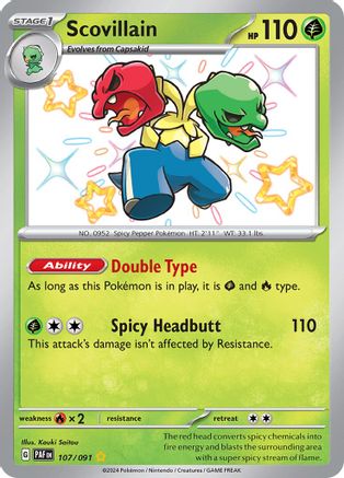Scovillain 107 - SV Paldean Fates Holofoil - Poke-Collect