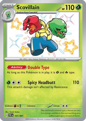 Scovillain 107 - SV Paldean Fates Holofoil - Poke-Collect