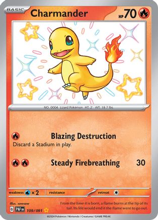 Charmander - 109/091 109 - SV Paldean Fates Holofoil - Poke-Collect