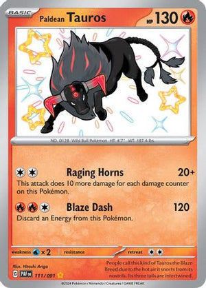 Paldean Tauros 111 - SV Paldean Fates Holofoil - Poke-Collect