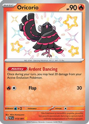 Oricorio 113 - SV Paldean Fates Holofoil - Poke-Collect