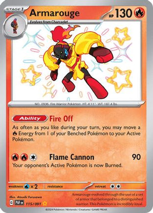 Armarouge 115 - SV Paldean Fates Holofoil - Poke-Collect