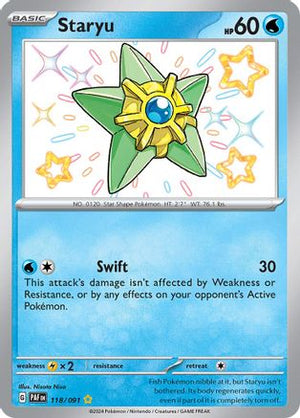 Staryu 118 - SV Paldean Fates Holofoil - Poke-Collect