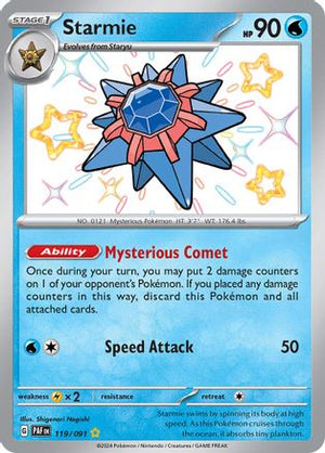 Starmie 119 - SV Paldean Fates Holofoil - Poke-Collect