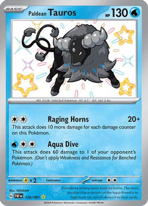 Paldean Tauros 120 - SV Paldean Fates Holofoil - Poke-Collect
