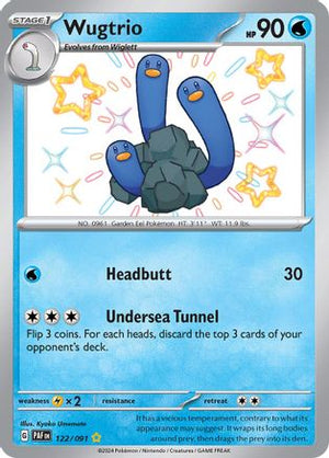 Wugtrio 122 - SV Paldean Fates Holofoil - Poke-Collect