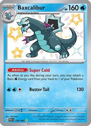 Baxcalibur 130 - SV Paldean Fates Holofoil - Poke-Collect