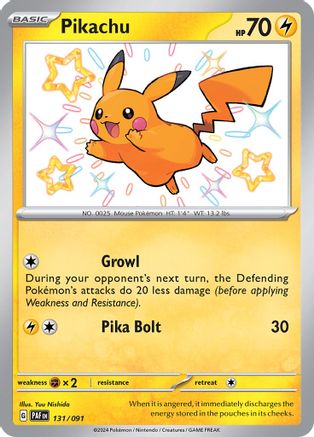 Pikachu 131 - SV Paldean Fates Holofoil - Poke-Collect