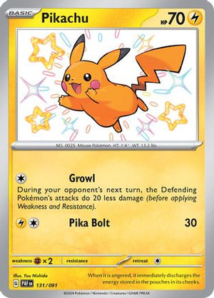 Pikachu - 131/091 131 - SV Paldean Fates Holofoil - Poke-Collect