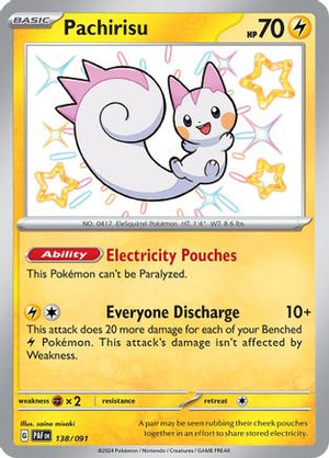 Pachirisu 138 - SV Paldean Fates Holofoil - Poke-Collect