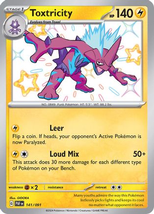 Toxtricity 141 - SV Paldean Fates Holofoil - Poke-Collect