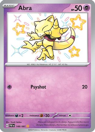 Abra 148 - SV Paldean Fates Holofoil - Poke-Collect