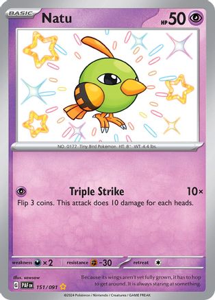 Natu 151 - SV Paldean Fates Holofoil - Poke-Collect