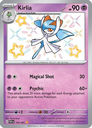 Kirlia 154 - SV Paldean Fates Holofoil - Poke-Collect